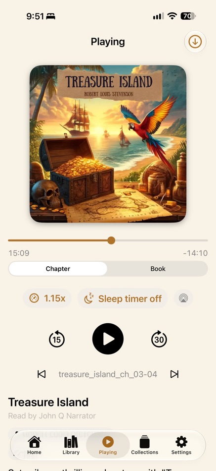 #3. Morrow Audiobook Player (iOS) De: Liftbridge Labs LLC