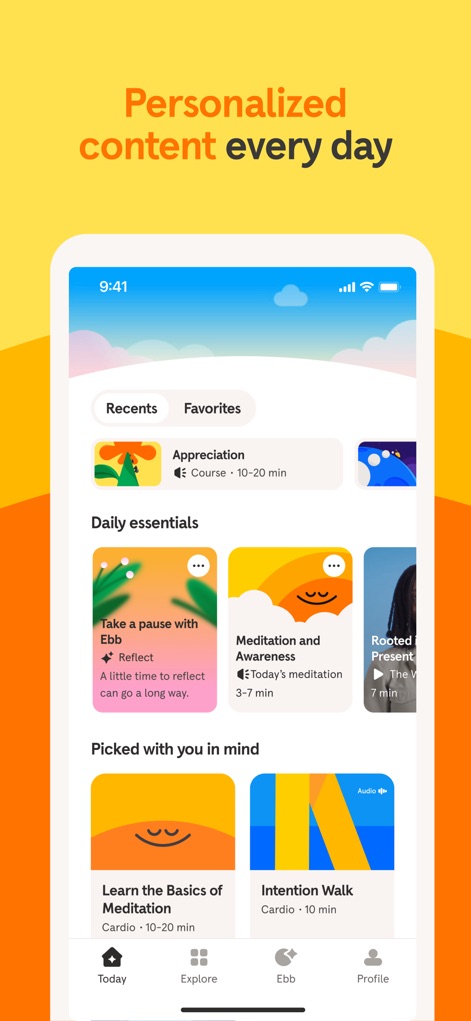 Headspace: Meditation & Sleep - Tailored Experience
