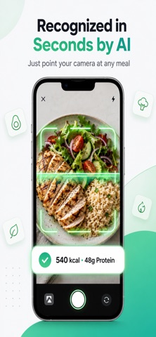 AI Calorie Counter Food Log iPhone screenshot