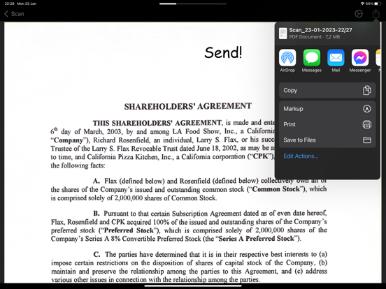 Scan Now iPad screenshot 4 - Productivity app