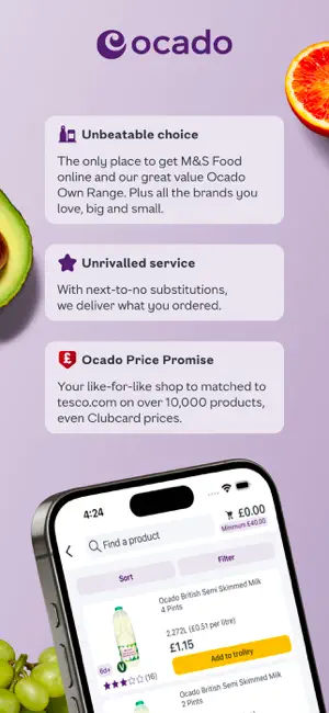 Ocado - Online Grocery screenshot 1