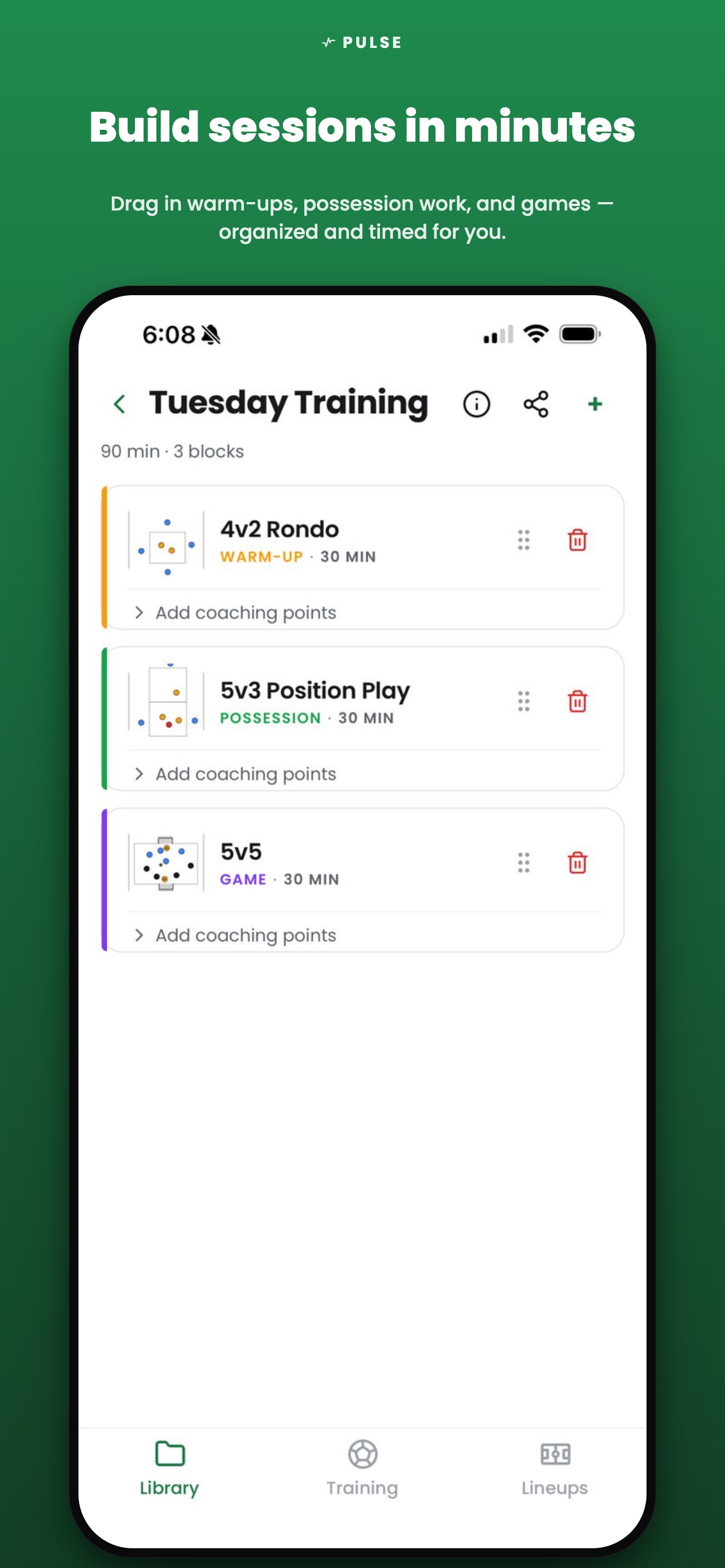 Screenshot 2 of Pulse: Soccer Session Planner