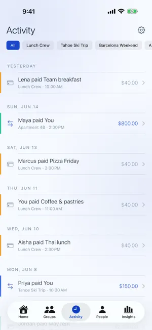 Eveno: Split Expenses screenshot 4