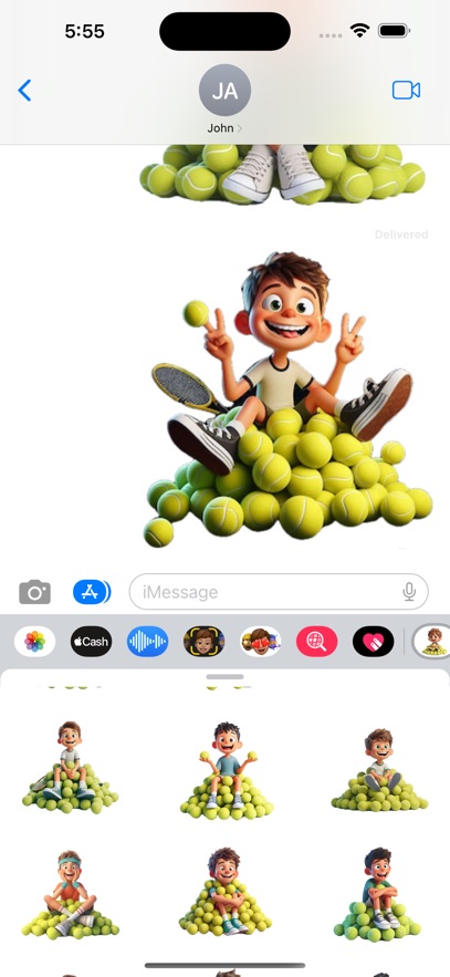 Tennis Ballboy Stickers
