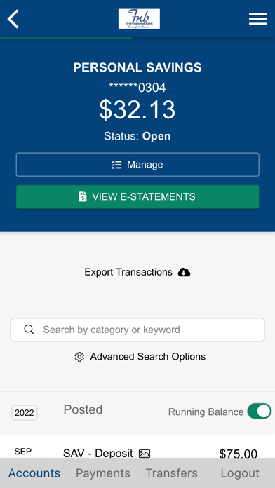 FIRST NATL BANK IN FRANKFORT Screenshot