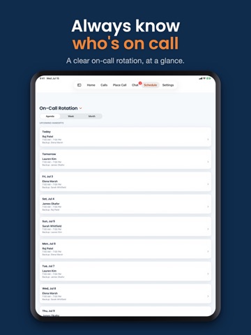 On Call Central ipad screenshot 4
