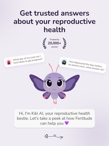Fertitude Women Health Tracker iPad screenshot 1