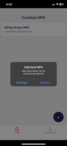Go Authenticator by GrupoONO screenshot