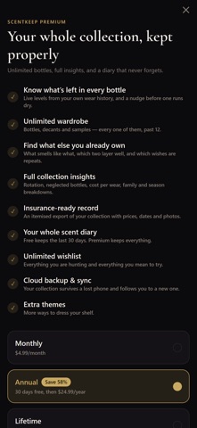 ScentKeep: Fragrance Wardrobe Screenshot 8 of 8