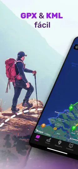 Captura de pantalla de GPX Viewer PRO: Caminar Y Bici en iPhone 1