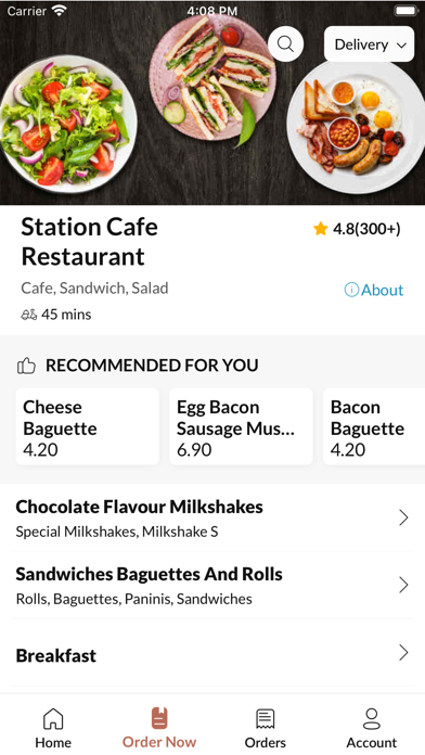 Station Cafe Restaurant Screenshot