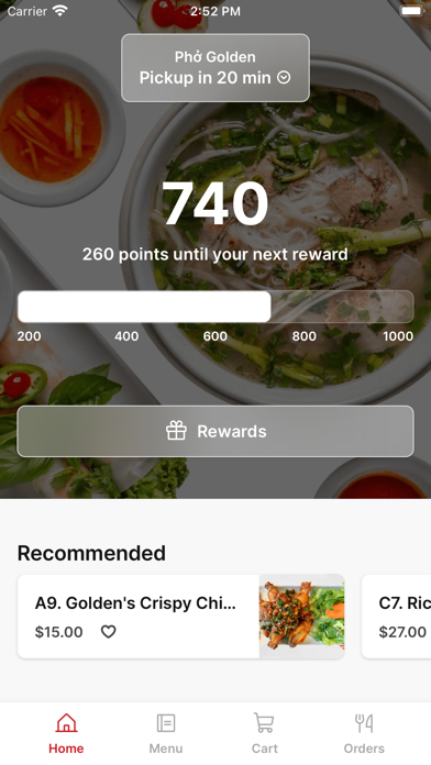 Pho Evergreen iPhone screenshot 1 - Food & Drink app