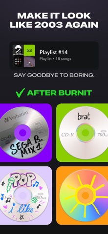 Playlist Cover Maker • Burnit iPhone screenshot