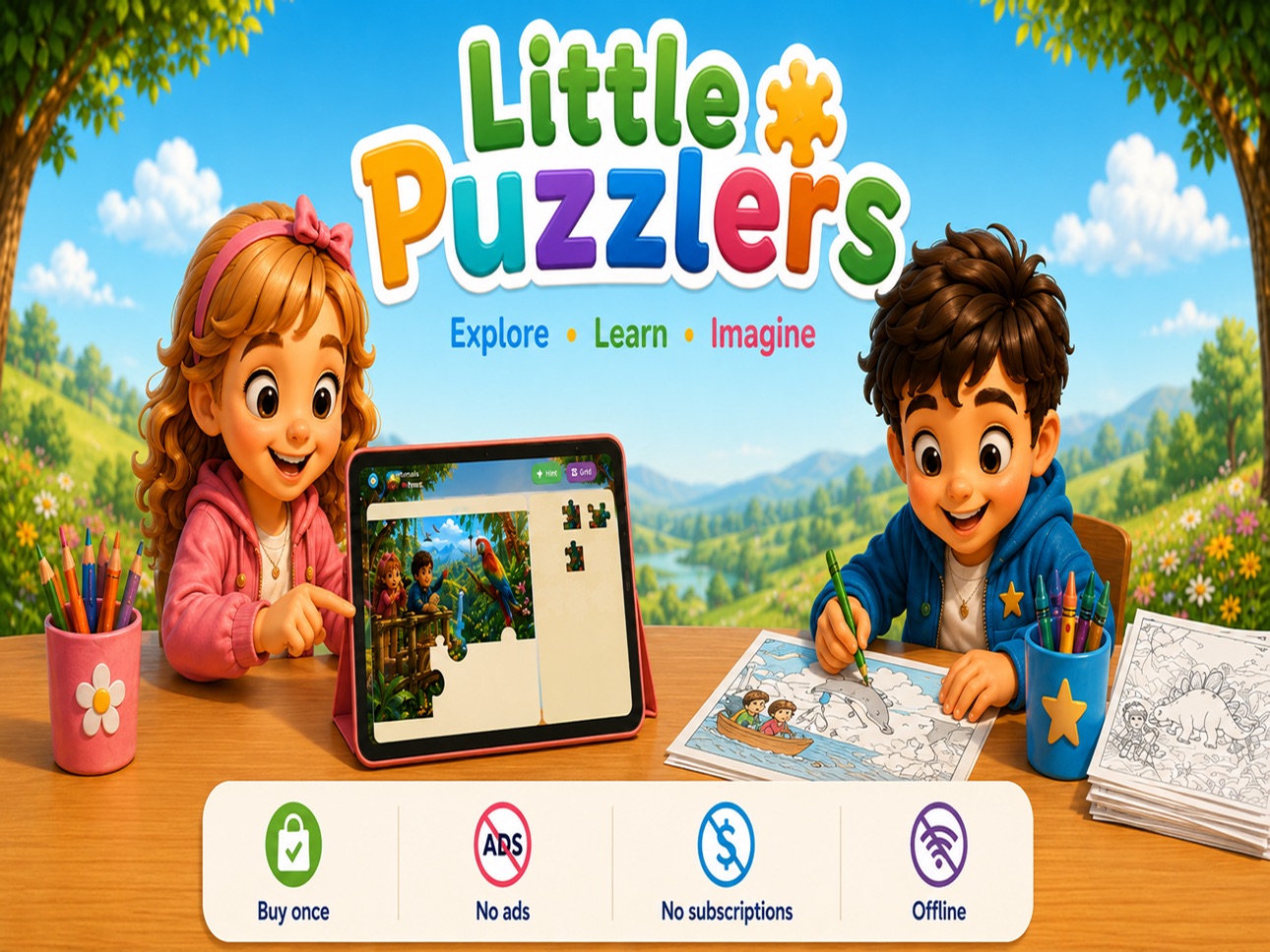 Screenshot 10 of Little Puzzlers: Build & Color