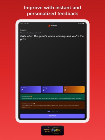 RizzRise: Gamified Rizz Gym iPad screenshot