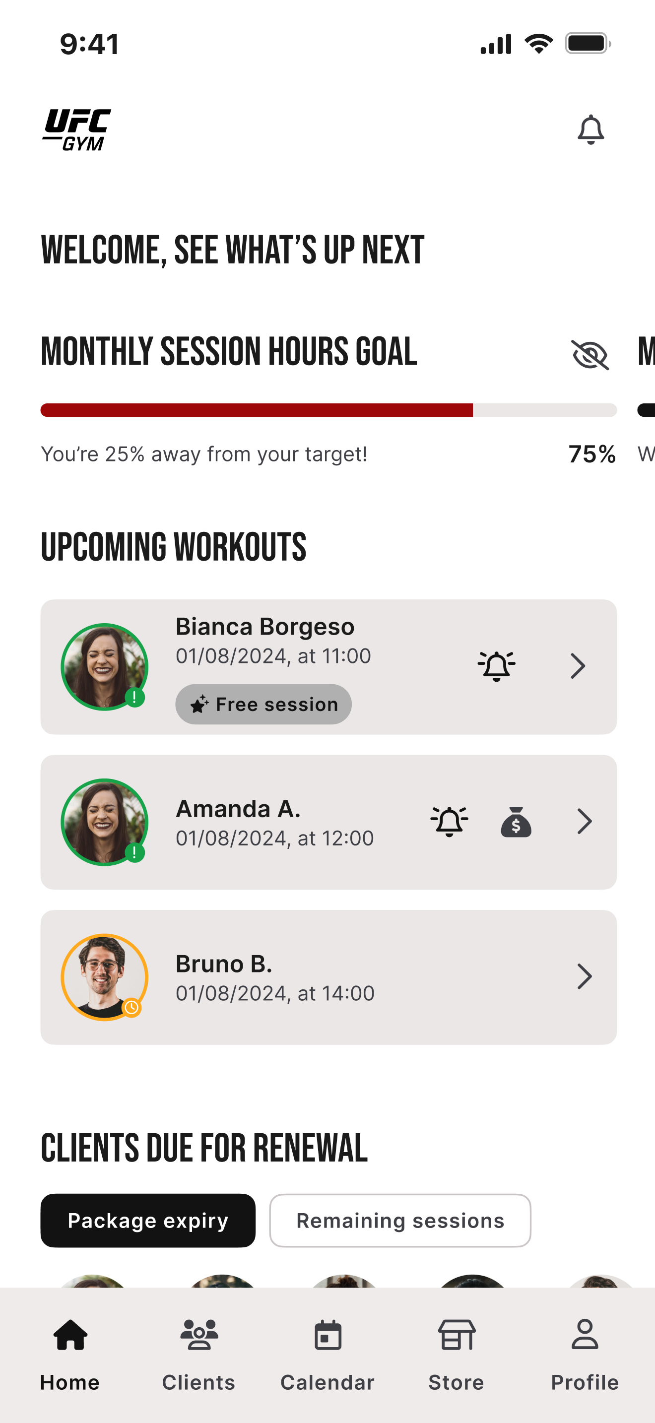 UFC Gym Coach App