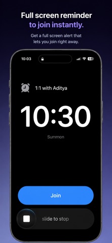 Summon: Meeting Alerts Screenshot 1 of 4
