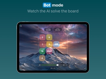 Glass 2048 iPad screenshot