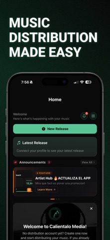 CALIENTALO MEDIA DISTRIBUTION iPhone screenshot
