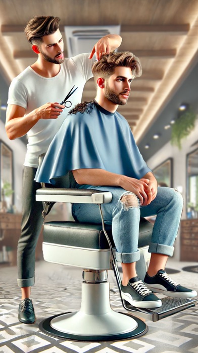 Barbershop Hair Cut Sim Game Screenshot