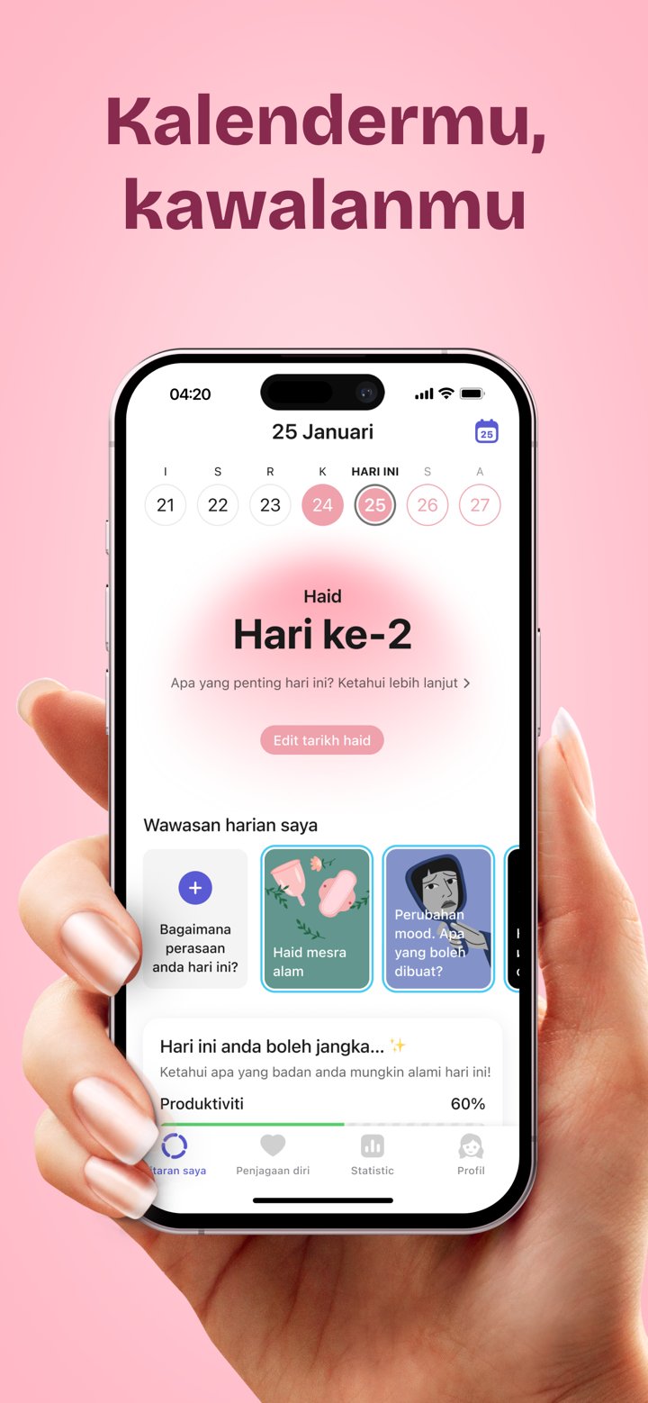 Clover: Kitaran Haid・Kalendar screenshot 2