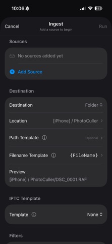 PhotoCuller Mobile iPhone screenshot