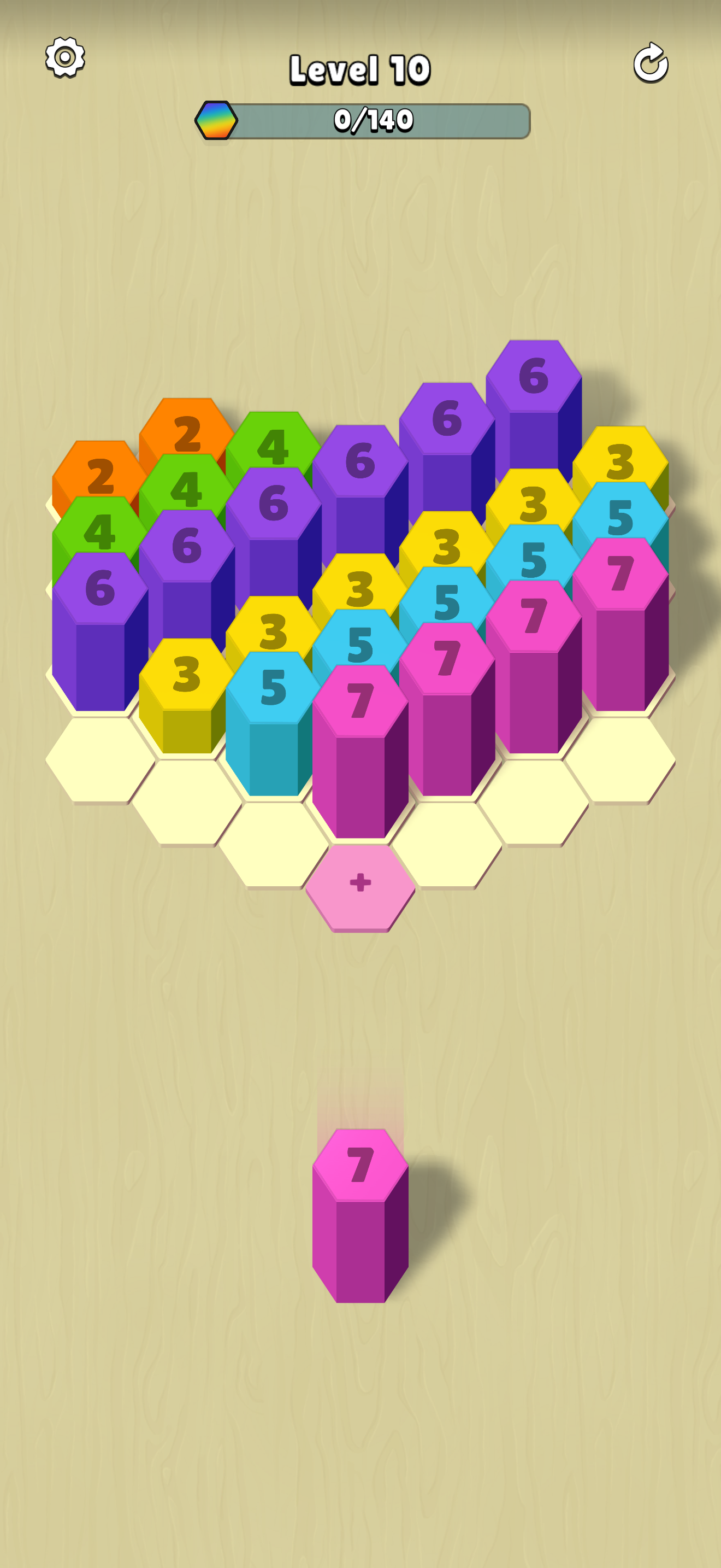 Hexa Shift Puzzle