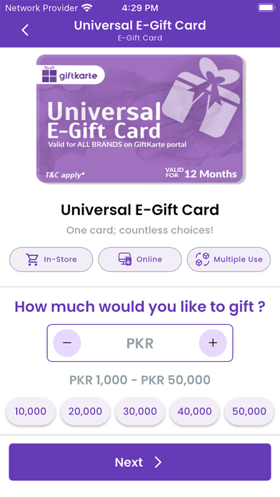 Screenshot #2 pour Giftkarte