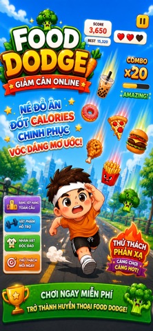 Food Dodge: Giảm Cân Online screenshot 3