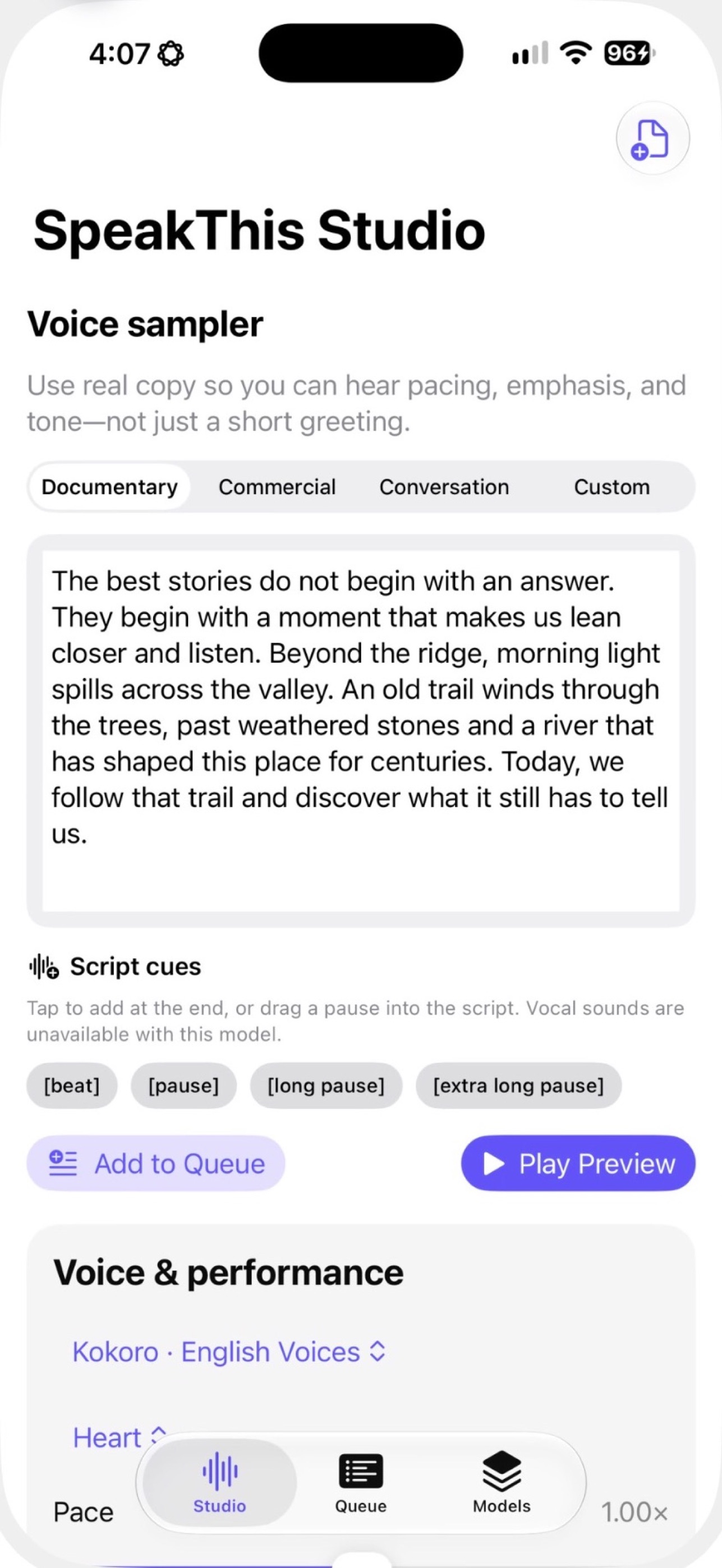 Screenshot 1 of SpeakThis