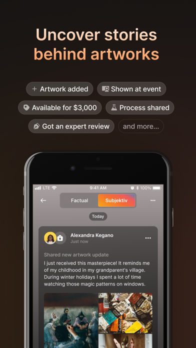Subjektiv: Buy and Sell Art iPhone screenshot