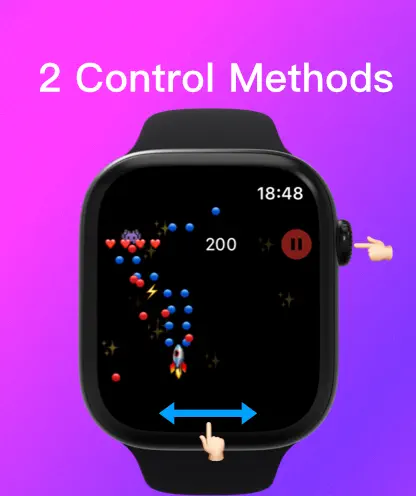 Screenshot #2 pour Galaxy Wars for Watch