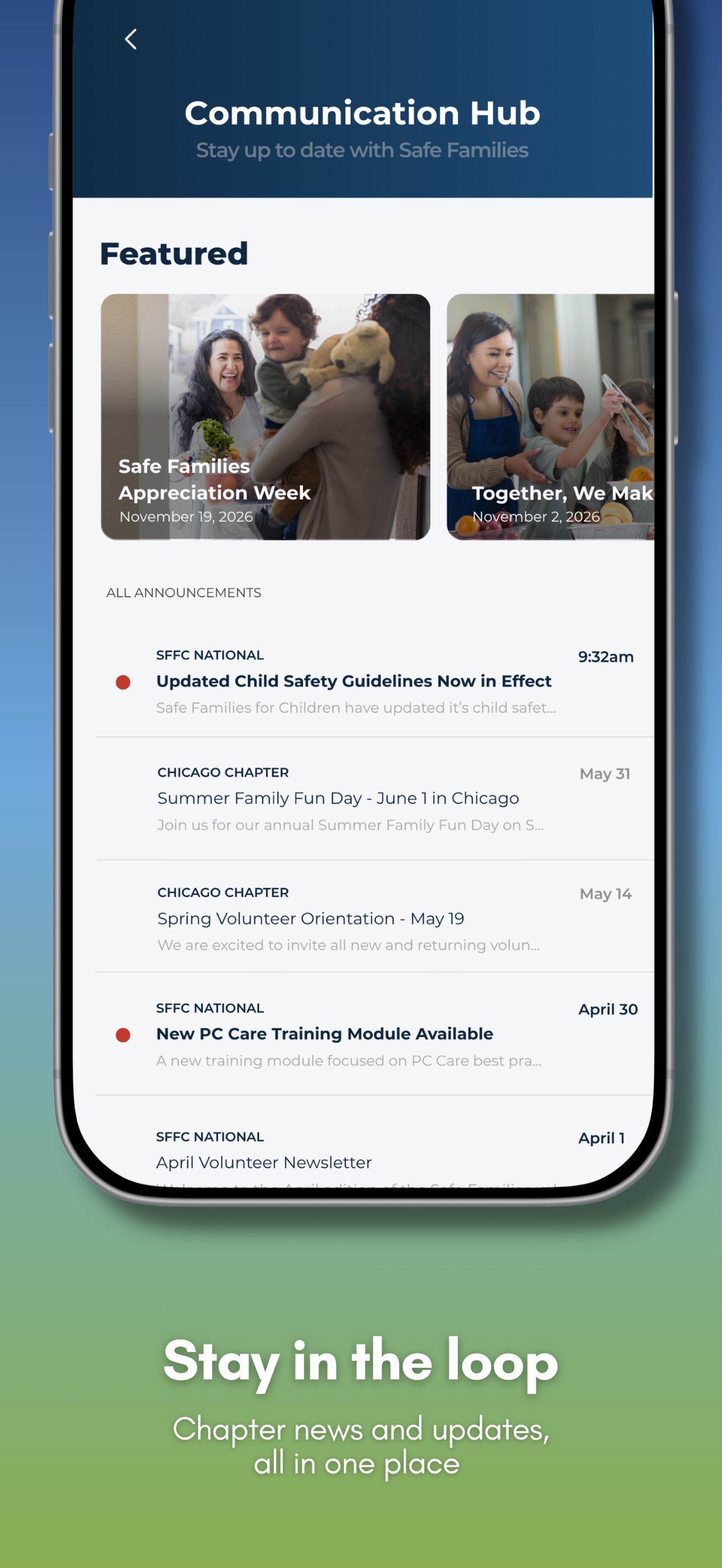 Screenshot 6 of Safe Families Care Engagement