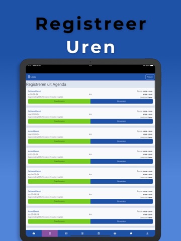 Zorgkanjers iPad screenshot