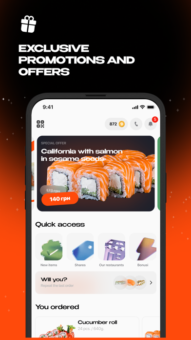 SUNRISE FOOD - sushi delivery iPhone screenshot 3 - Food & Drink app