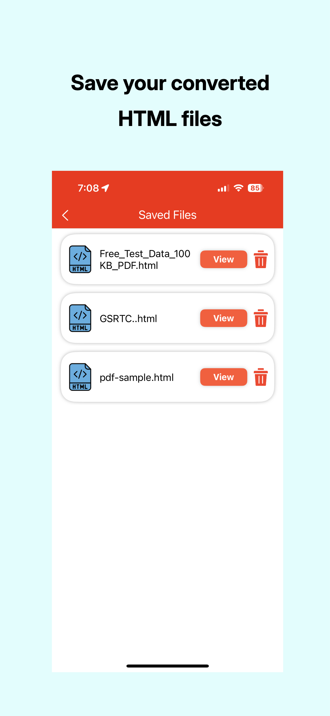 PDF To HTML App screenshot 4