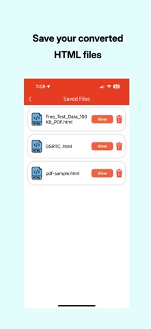 PDF To HTML App Screenshot 4 of 5