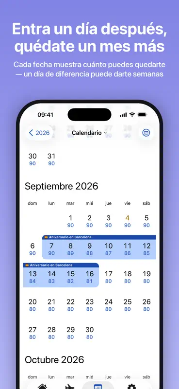Schengen Calculator 90/180 screenshot 2 of 6