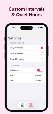 One Hour: Hourly Reminders のスクリーンショット