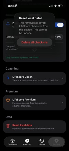 LifeScore Daily Screenshot 8 of 9