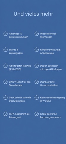 Rechnung Direkt: Invoice Maker Screenshot 9 of 9