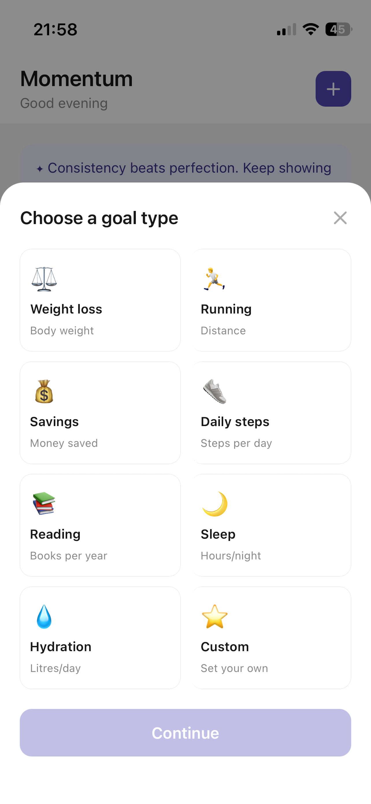 Momentum: Goal Tracker screenshot 3
