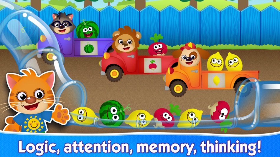 #5. Kids Learning Games 4 Toddlers (iOS) By: Funny Food: Kids Learning Games