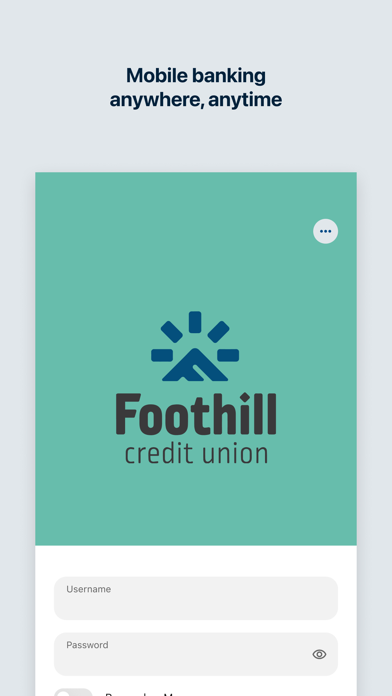 Screenshot 1 of Foothill Credit Union App