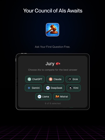Jury — Your AI Debate Ring iPad screenshot
