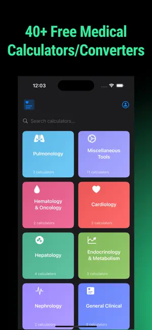 BioMedCal screenshot 1