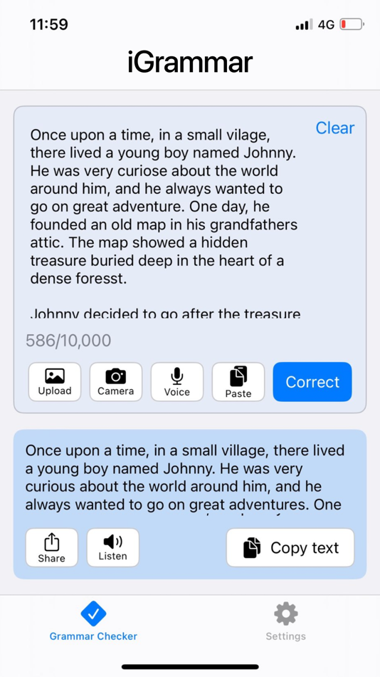 #1. Grammar AI Checker & Corrector (iOS) Podle: INVENTO ONE PRIVATE LIMITED