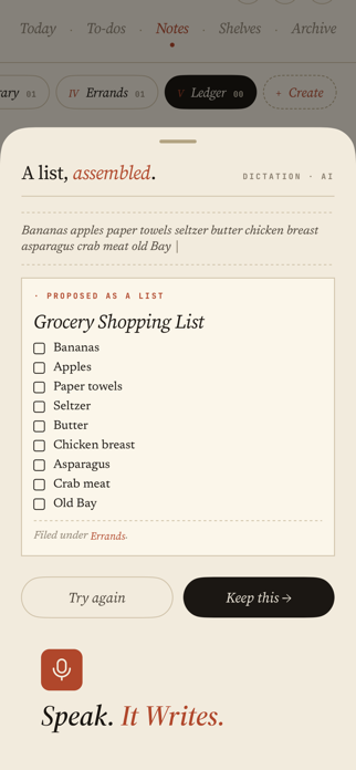 Ink. — Notes, Lists, & To-Dos Screenshot 1 of 7