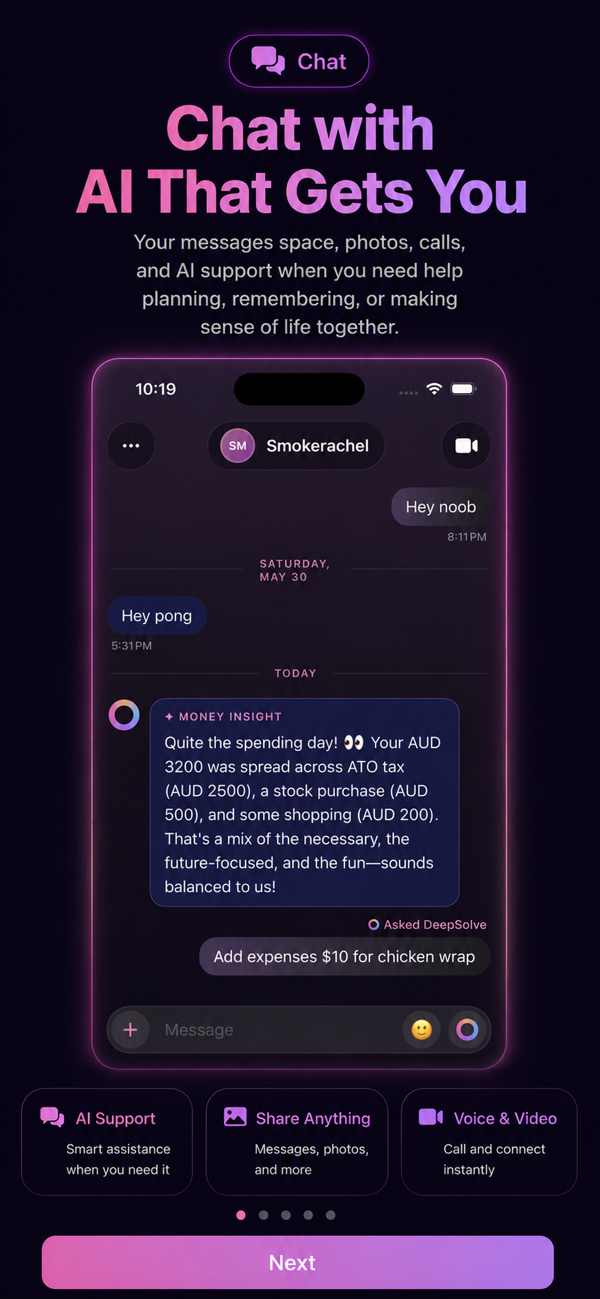 Chat with AI and your partner