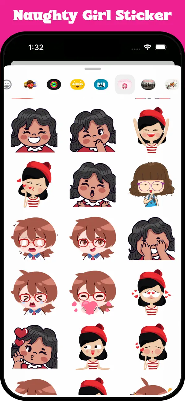 Screenshot #2 pour Naughty Girls Emojis